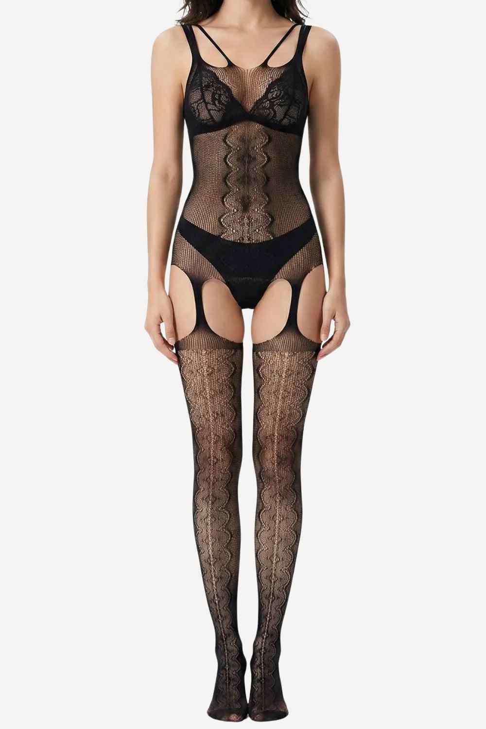 Glaxy Temptation Lace Garter Bodystocking