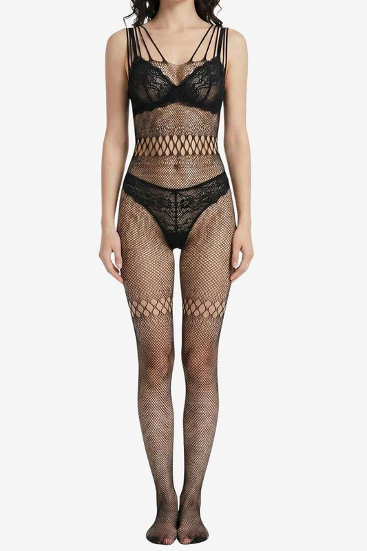 Sexy Allure Strappy Lace Bodystocking