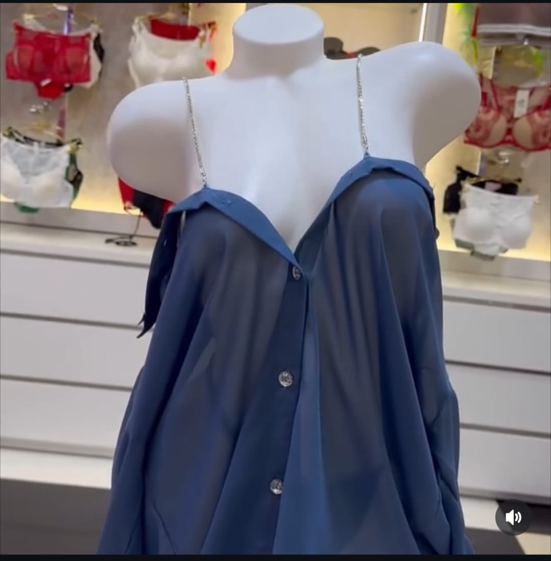 Chain Shoulder Shirt Nighty